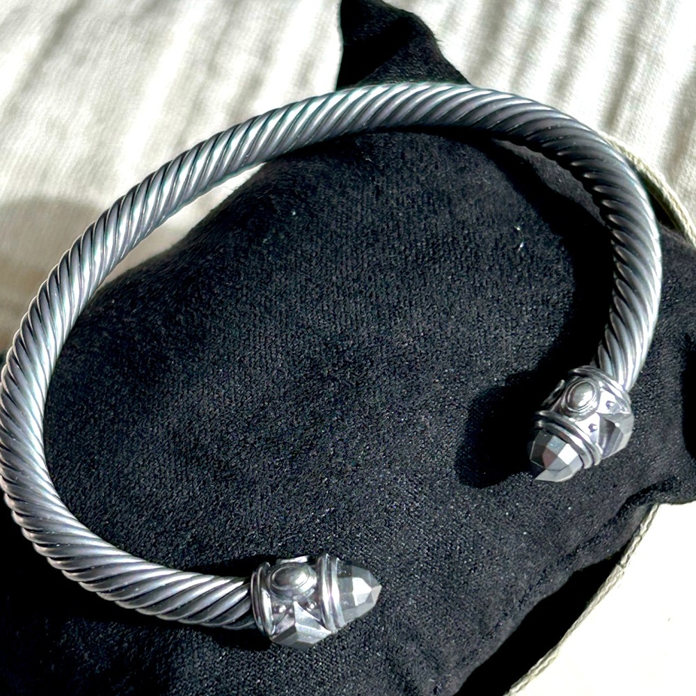 Authentic David Yurman Classic Cable Aluminum Cuff Bracelet